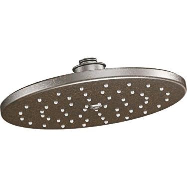 Imagem de Moen Chuveiro de chuva S112EPORB Waterhill de 25,4 cm Eco-Performance com tecnologia de imersão a taxa de fluxo de 6,3 litros por minuto, bronze polido a óleo