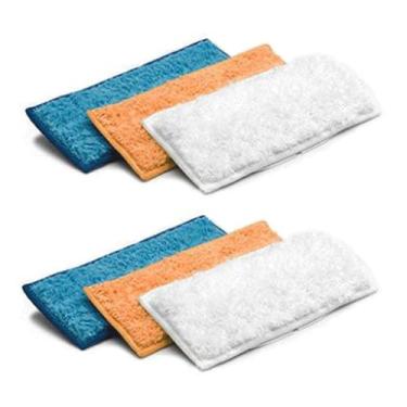 Imagem de DrAer Almofadas de esfregão compatíveis com esfregão robô iRobot Braava Jet 240 241 245, 2 esfregões úmidos + 2 esfregões secos (pacote com 6)
