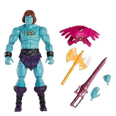 Imagem de Masters of the Universe Boneco Faker New Eternia Motu colecionável Masterverse com mãos trocáveis e acessórios, HLB50