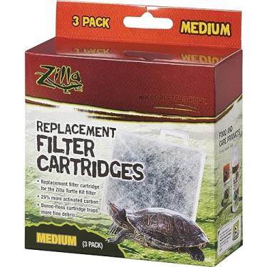 Imagem de Zilla Cartuchos de filtro de substituição para aquário (embalagem com 4) Basking Platform (3 filtros por pacote)