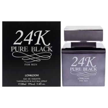 Imagem de Perfume Lonkoom 24K Pure Black Edt 100ml Para Homens