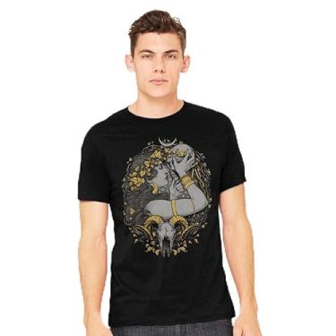 Imagem de TeeFury - Skull Witch - Camiseta masculina Horror, Witch,, Preto, G