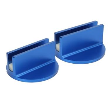 Imagem de Adaptador de Tomada de Solda de Aperto, 2 Peças de Almofada Magnética de Alumínio Adaptador de Trilho de Quadro de Solda de Aperto Universal para a Maioria das Soldas de Aperto
