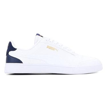 Imagem de Tênis Shuffle Bdp, Puma, Masculino, Branco/Marinho/Dourado, 41