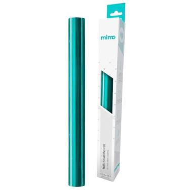 Imagem de Mimo – Foil Stamping Azul Água – 31x300cm – Acabamento Metalizado Brilhante para Hot Stamping e Personalização