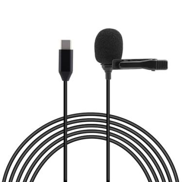 Imagem de JCMOYUTY Microfone Lavalier para câmera de ação Insta360 X4 / X3 / ONE X2 Clip on External Mike Accessory 1,5 m