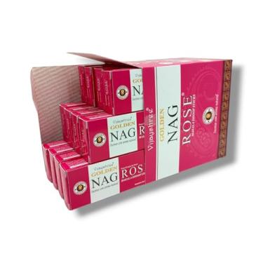 Imagem de Incenso Golden Nag Rose Dhoop Tibetano sem vareta Caixa Fechada
