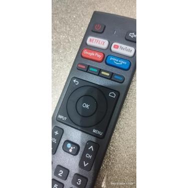 Imagem de Controle Remoto Compatível com TV Konka Smart, com Teclas Netflix, YouTube, Google Play e Prime Video