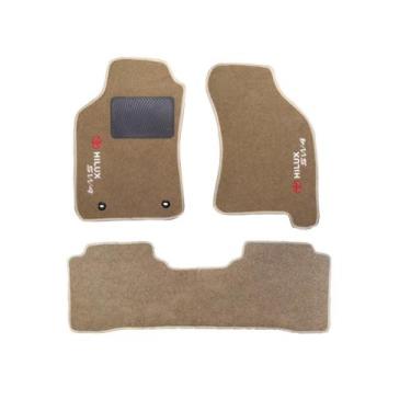 Imagem de Kit Tapete De Carpete Hilux Sw4 2012 2013 Até 2017 Caramelo - Master P