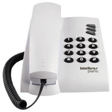 Imagem de Telefone com Fio Intelbras Pleno sem Chave Cinza Artico - AFOX, Cinza