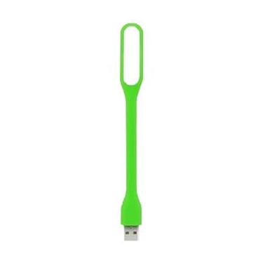 Imagem de Mini Luminária Luz Lampada Led Abajur Notebook Usb Flexível - 5 Unidades - Verde