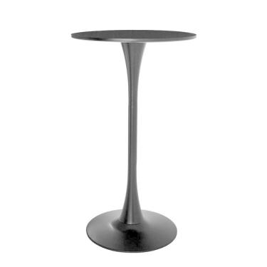 Imagem de Mesa Bistrô Saarinen Tulipa Redonda Preta 60cm Waw Design