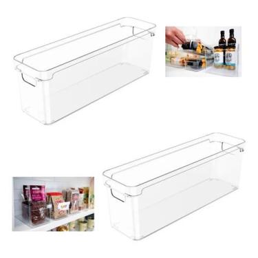Imagem de Kit 2x Organizador De Armários Cozinha Multiuso Clear - OU, Transparen