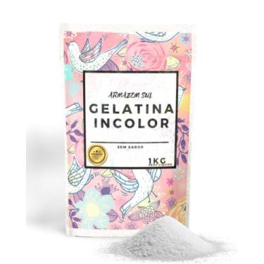 Imagem de Gelatina Incolor sem Sabor 1Kg - Armazém Sul