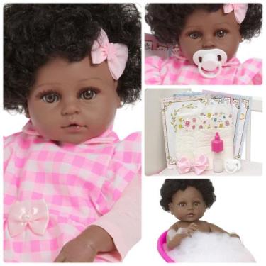 Imagem de Bebê Reborn Menina Corpo de Vinil Siliconado 13 Acessórios - Cegonha R
