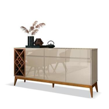 Imagem de Buffet Passion Off White com Cedro Natural 776148 EDN Móveis