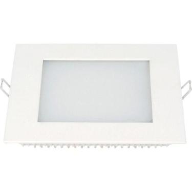 Imagem de Plafon Taschibra Quadrado Fit, Embutir, 12 Watts, Branco