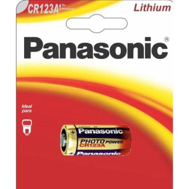 Imagem de Bateria Cr123A Panasonic 3V Pilha Cr123A