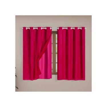 Imagem de Cortina Blackout c/ Voil PVC 100% Boqueia Corta Luz Varão 2m - Mava En