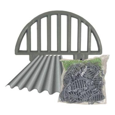 Imagem de Kit 200 Passarinheiras Telha Fibrocimento Cinza - 40 Metros - Plastipa