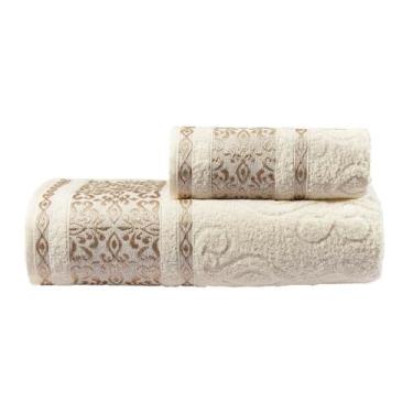 Imagem de Kit Banho e Rosto 2 Pçs 380 g/m² Toque Alta Absorção Essence - EMPÓRIO