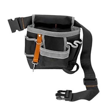 Imagem de ＡＷＨＡＯ Bolsa de Armazenamento de Ferramentas para Cinto Organizador para Eletricistas Técnicos Multiuso, CINZENTO, Tamanho real