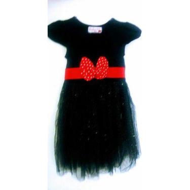 Imagem de Vestido Infantil Menina  Personagem Preto Gliter - anjo da mamãe, Pret