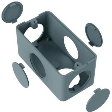 Imagem de Condulete pvc cinza 1/2-3/4 05 entradas inpol, CINZA
