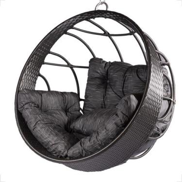 Imagem de Cadeira Suspensa Balanço Ninho Jardim Gourmet Alumínio Teto - Fexx Fib