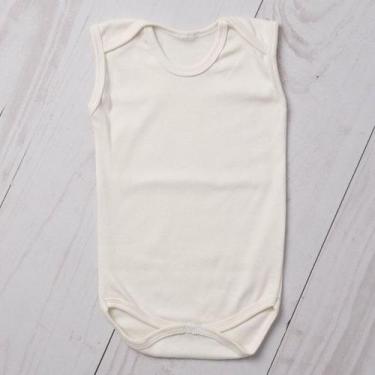 Imagem de Body bebê regata suedine 100% algodão - LETICIA CAT, Off white, RN