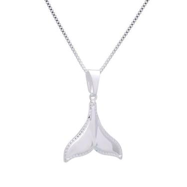 Imagem de Colar Corrente Rabo Sereia Baleia Banhado Prata 925 - Papillon Semi Jó