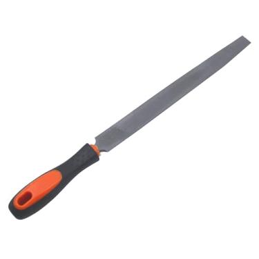 Imagem de Shinelan Lixa prática de 25,4 cm para acabamento de borda laminada de plástico, lima plana de aço endurecido de alto carbono de segundo grau de corte (lixa meio redonda de 25,4 cm, 1 peça)