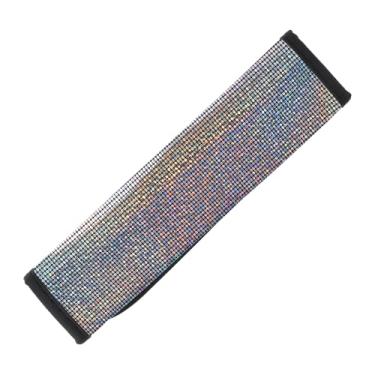 Imagem de Hihaha Capa de cinto de segurança de carro com strass cintilante/mochila almofada de ombro multifuncional capa de cinto de segurança para caminhão carro SUV/conforto respirável couro sintético 6,5 x