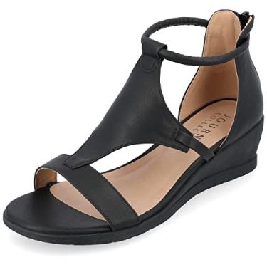 Imagem de Brinley Co. Womens Caged Sandal Wedge Black, 6.5 Regular US