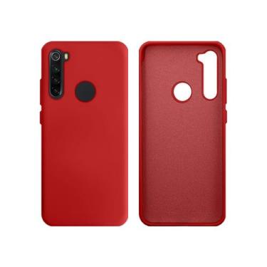 Imagem de Capa para Redmi Note 8 em Silicone Aveludado Premium - GCM, Vermelho