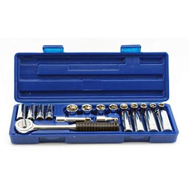 Imagem de Cal Hawk Tools Conjunto de soquetes métricos profissionais ASSCVB213M de 9,5 mm (21 peças)
