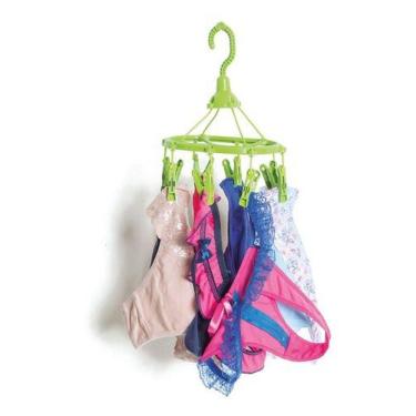 Imagem de Varal Portatil Flor Plástico 8 Grampos 23cm - adc