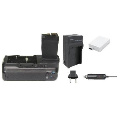 Imagem de Kit Battery Grip BG-E8 + 1 bateria LP-E8 + carregador para Canon EOS T