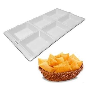 Imagem de 2 Formas Plástico Para Pastel 6 Cavidades Cozinha Modelador - INJETEMP