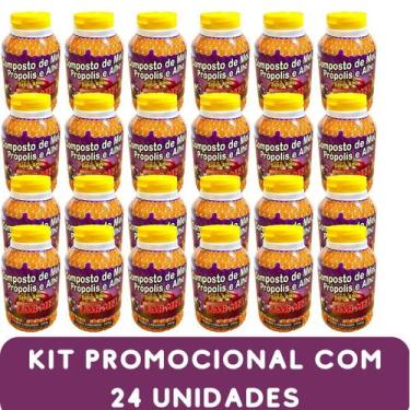 Imagem de Composto Antigripal Farmel Mel, Própolis e Alho 350g - Kit Promocional