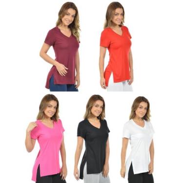 Imagem de Kit 5 blusas longa mullet fenomenal(sem elastano), Cores kit 2, G