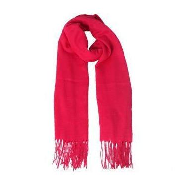 Imagem de Cachecol Liso Unissex Lenço Feminino e Masculino com Franja - JWH-2428