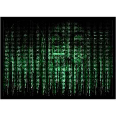 Imagem de Quadro Decorativo Informática Hacker Tecnologia Computação Lojas Salas