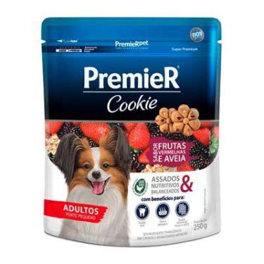 Imagem de Premier cookie caes adult rac peq frut verm 250 g
