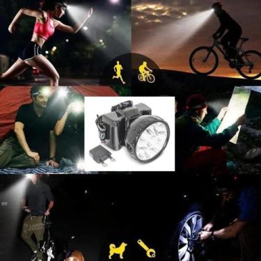Imagem de Lanterna Recarregável Para Cabeça 9 Leds Longo Alcance - Noll