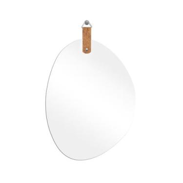 Imagem de Espelho Decorativo Life Alça Rajado 60x45cm Orgânico - E2G Design