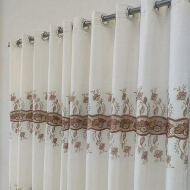 Imagem de Cortina Para Sala De Voil Guipir Com Forro Microfibra 2,00x2,50 - Salv