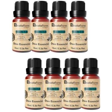 Imagem de OLEO ESSENCIAL MENTA PIPERITA  PURO 10ml NATUFLORES KIT 8 UND