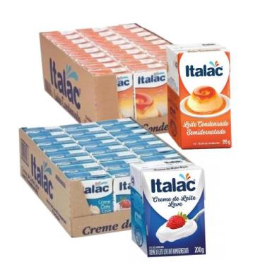 Imagem de 1cx Creme de Leite Italac 24und 200g + 1cx Leite Condensado Italac 27 
