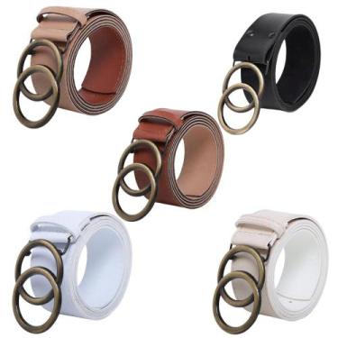Imagem de Kit Cintos Femininos Blogueirinha Moda 2024 Argola Dupla - Bless Acess